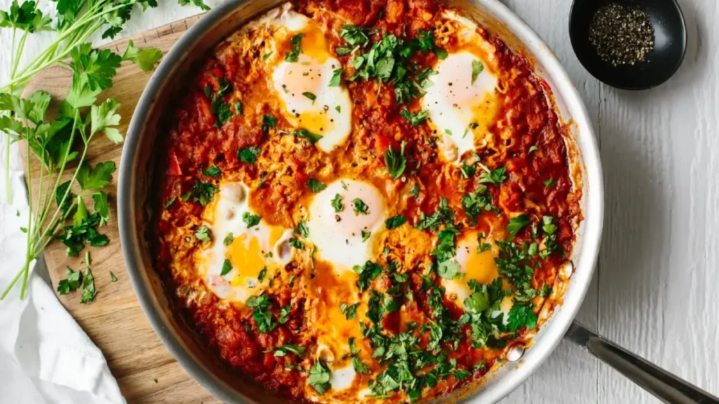 Curried Tomato Shakshuka Eggs
