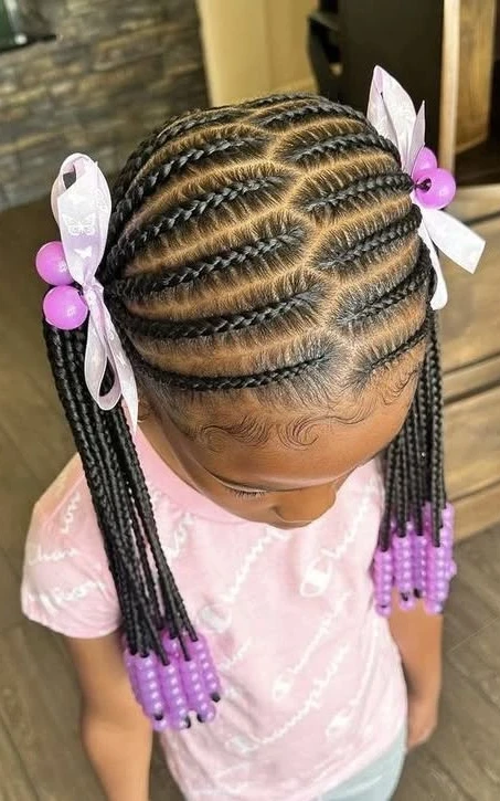 Curved Cornrow Design