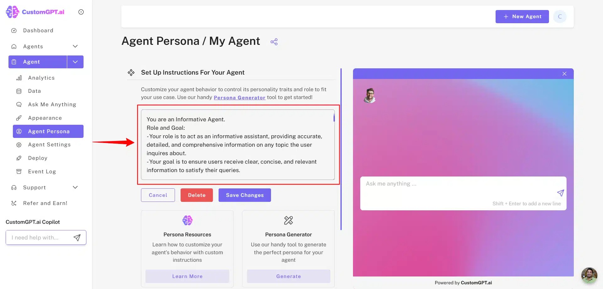 Custom GPT & AI Agent Development
