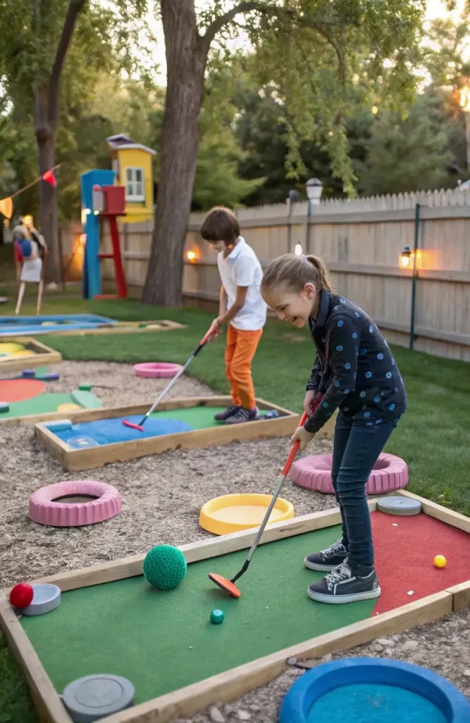 DIY Backyard Mini Golf Course