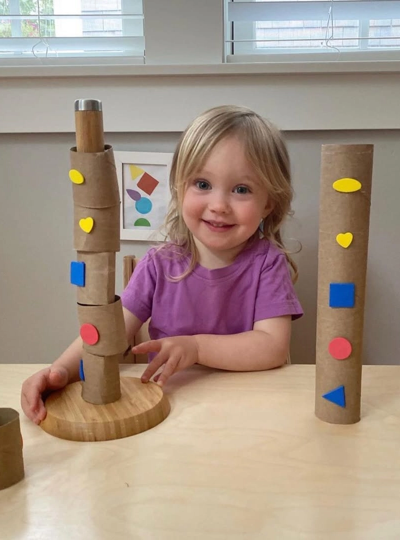 DIY Cardboard Tube Shape Tower