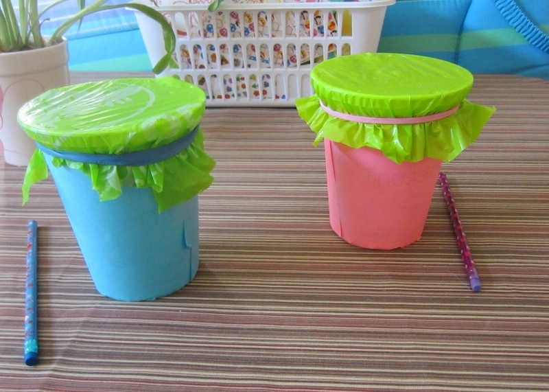 DIY Cup Drums Kids Music Activity