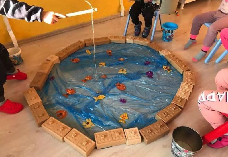 DIY Indoor Fishing Pond
