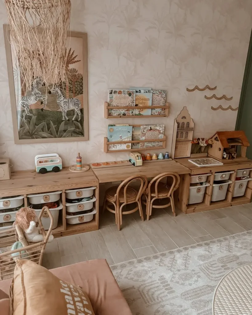 DIY Wooden Storage Desk