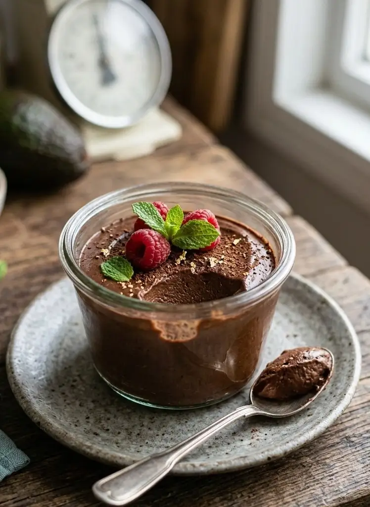 Dark Chocolate Avocado Mousse