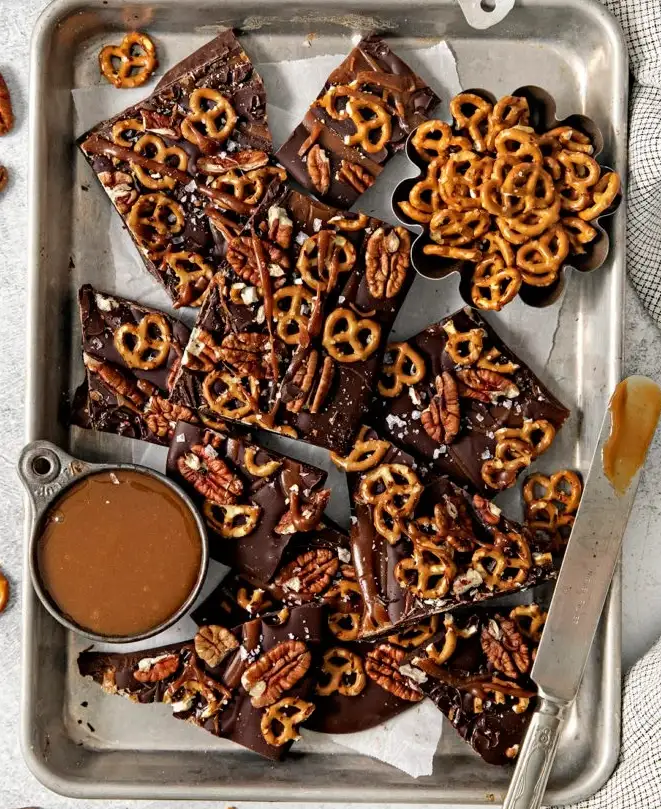 Dark Chocolate Pecan Bark