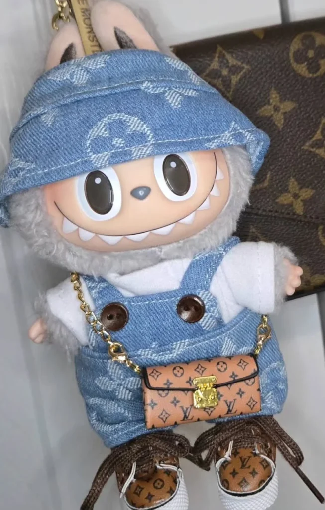 Denim Luxe Streetwear Labubu