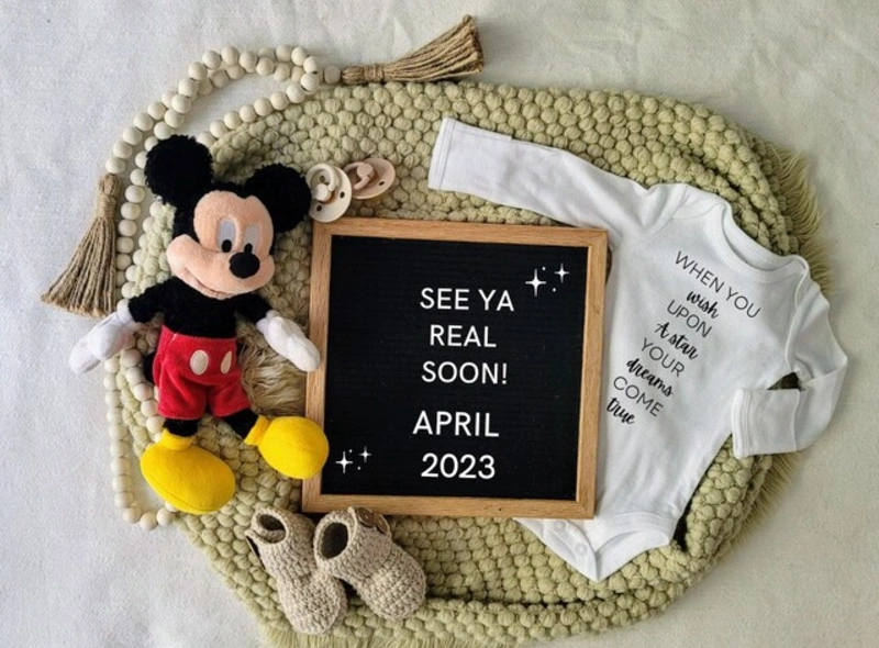 Disney Themed Baby Announcement
