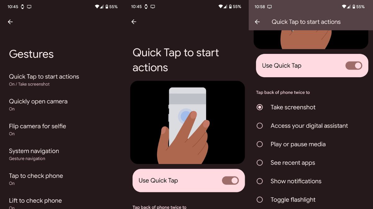 Double-Tap Your Phone's Back for Instant Actions