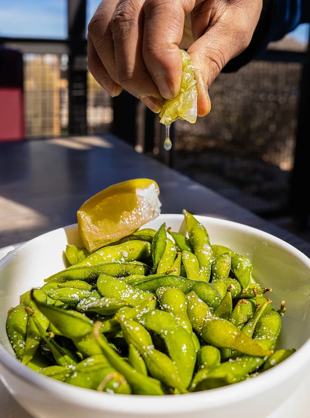 Edamame with Sea Salt and Lemon