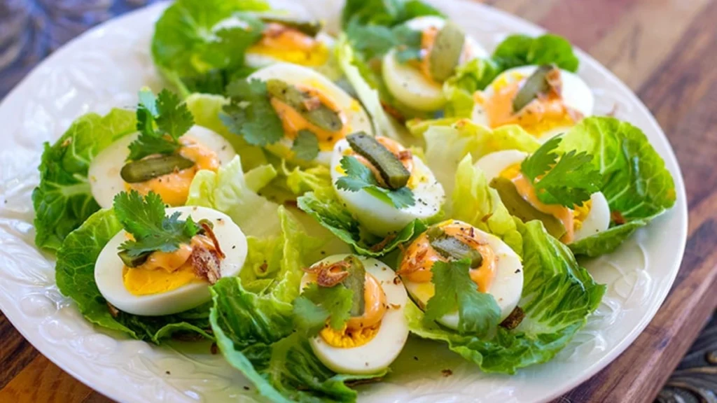 Egg Salad Lettuce Cups