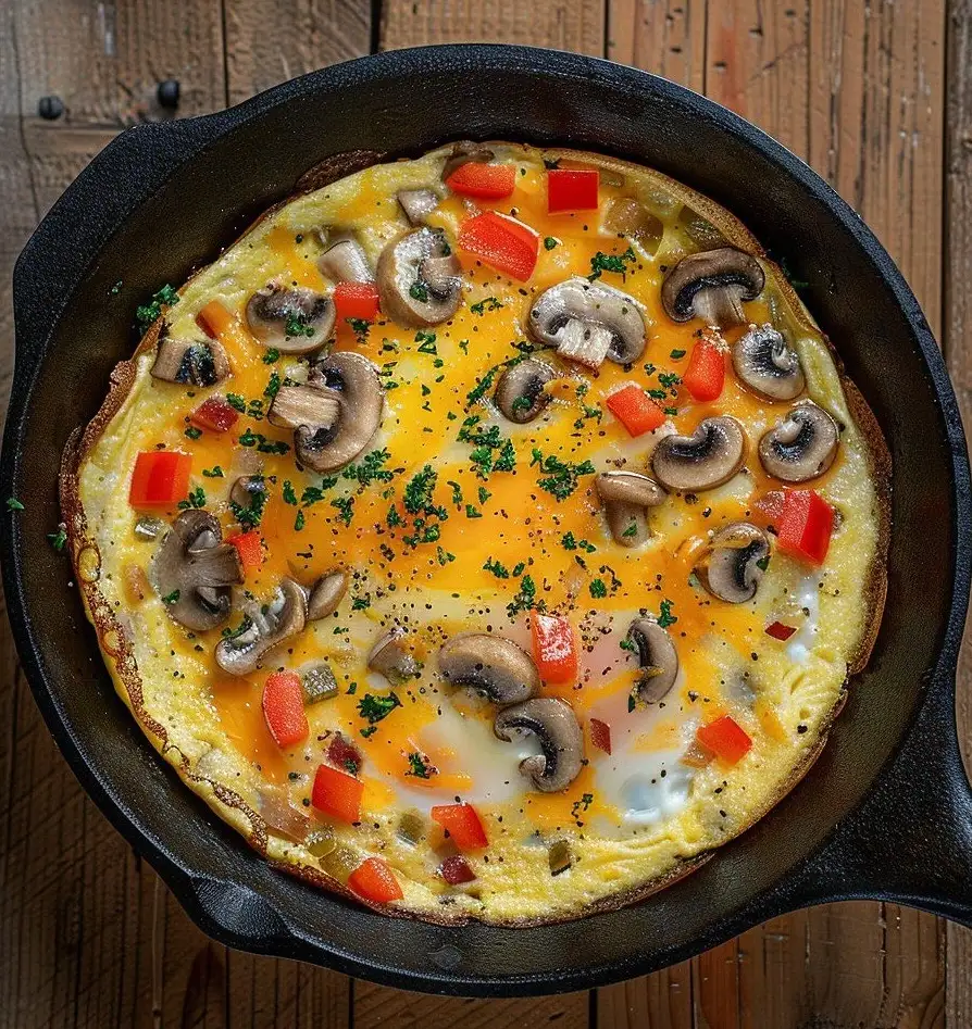 Egg White and Mushroom Omelette