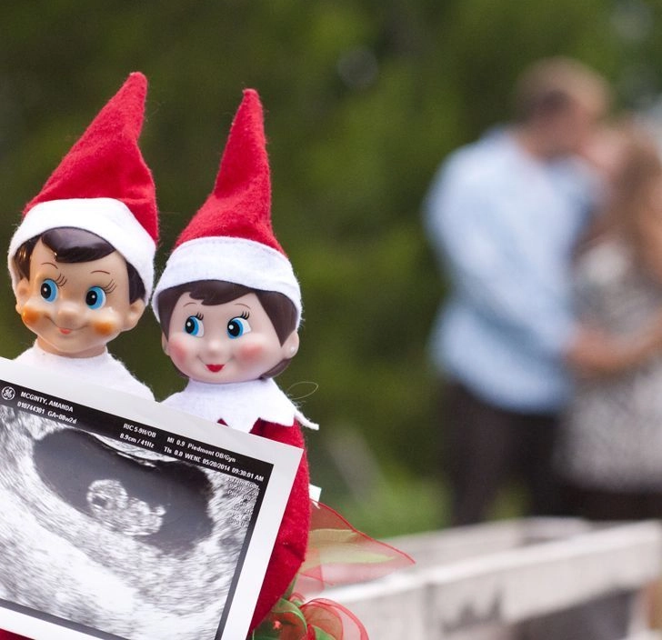 Elf on the Shelf Baby Announcement