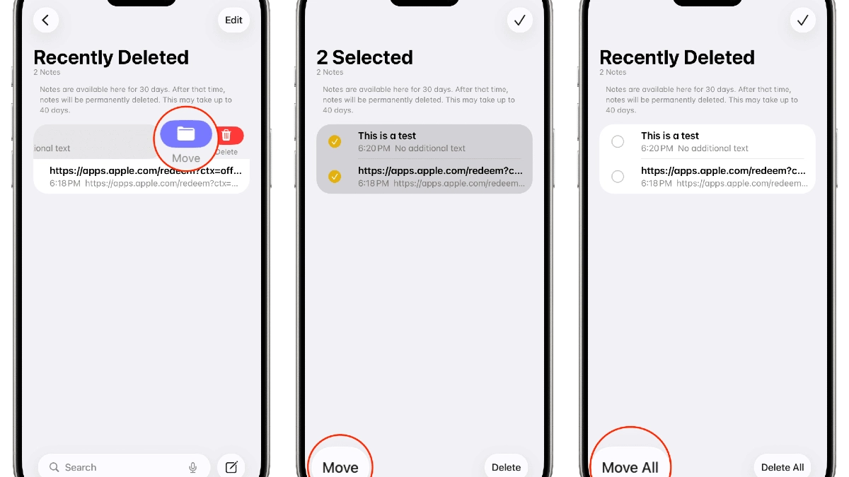Empty Your Recently Deleted Folders