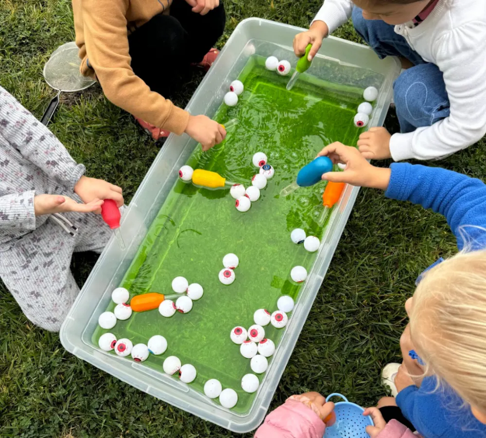 Eyeball Soup Sensory Bin