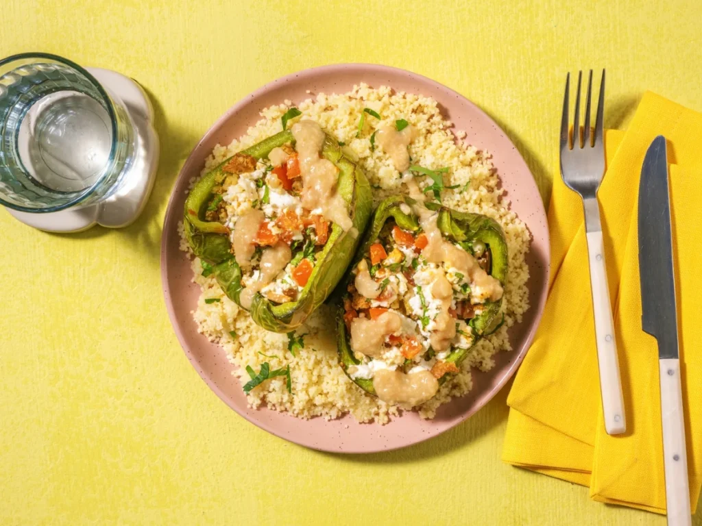 Falafel Stuffed Peppers