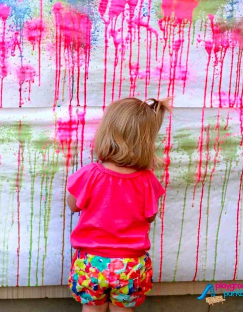 Fence Splatter Masterpiece