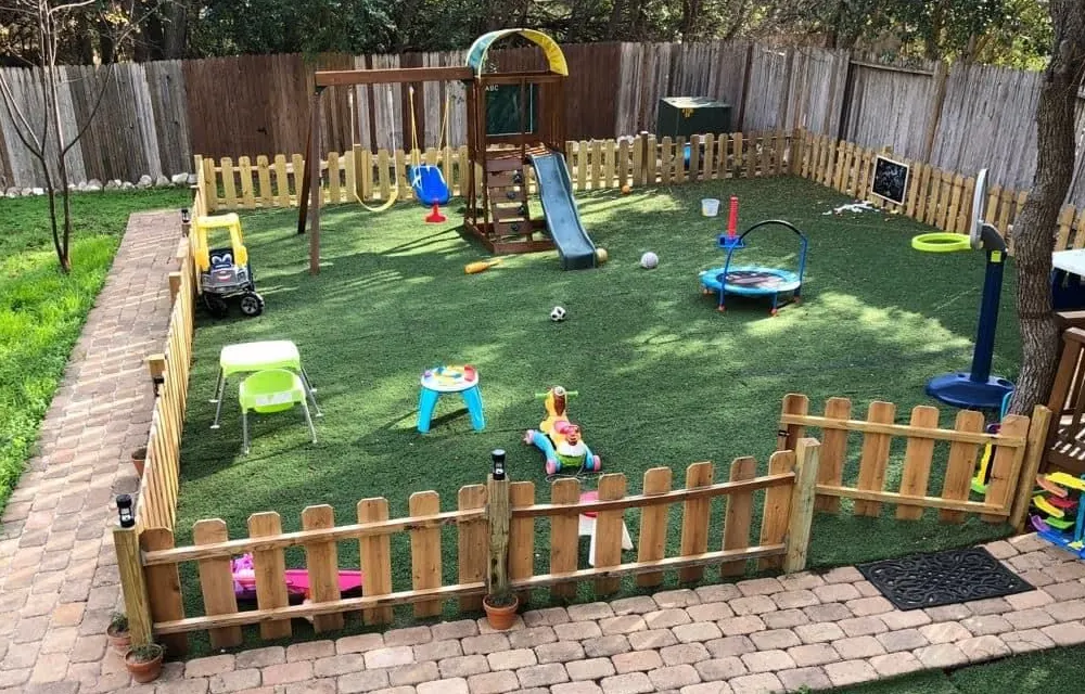 Fenced Artificial Turf Play Zone  