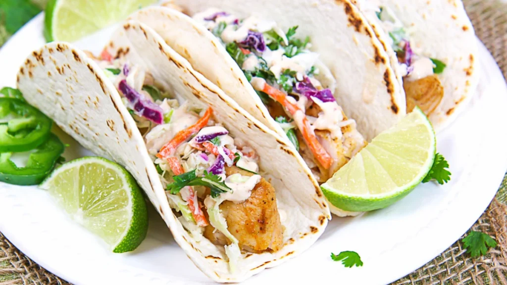 Fish Tacos with Slaw