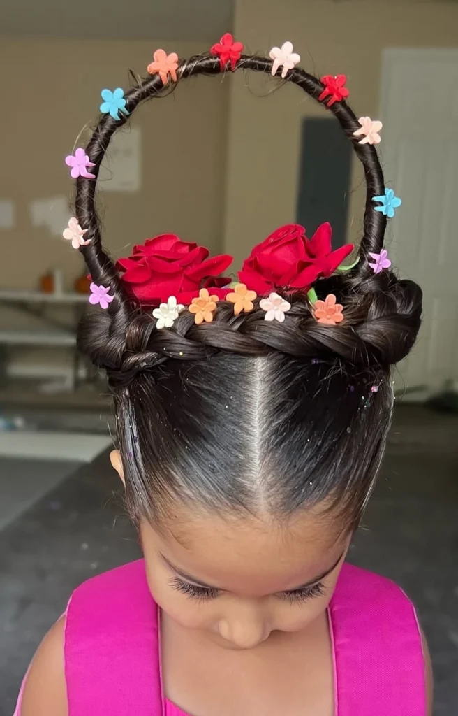 Flower Basket Hair Garden