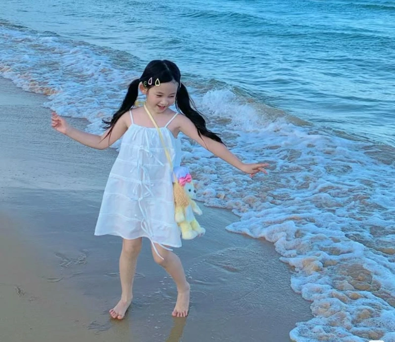 Flowing White Beach Cover-Up Dress