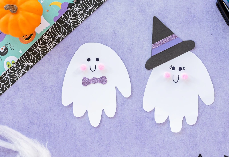 Friendly Ghost Couple Craft