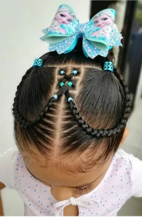 Frozen-Themed Braided Elegance