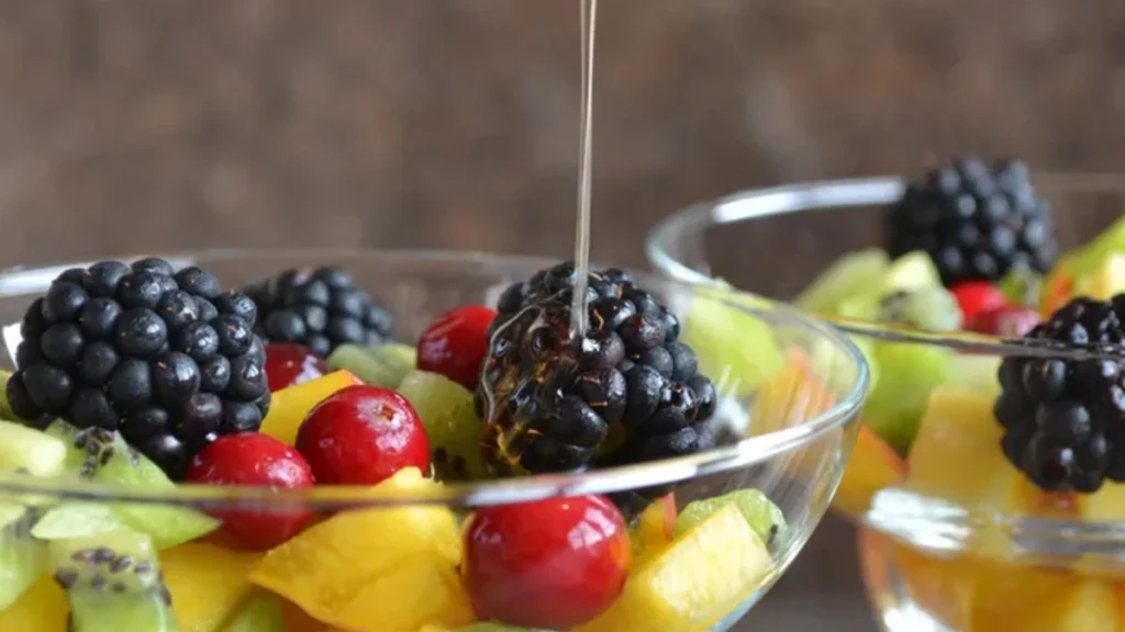 Fruit Salad with Honey Lime Dressing