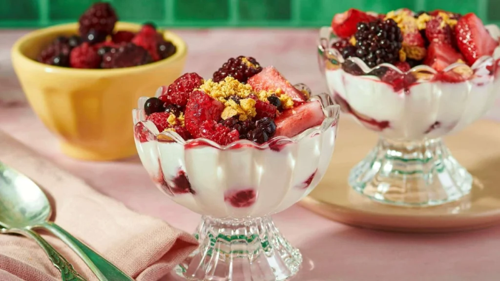 Fruit and Graham Cracker Parfaits