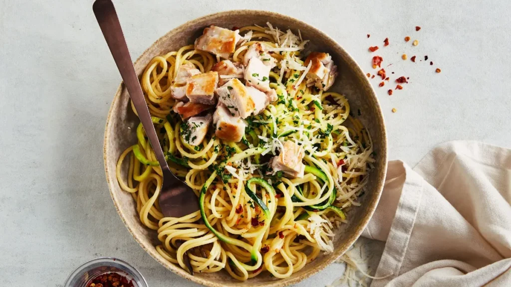 Garlic Butter Chicken Noodles