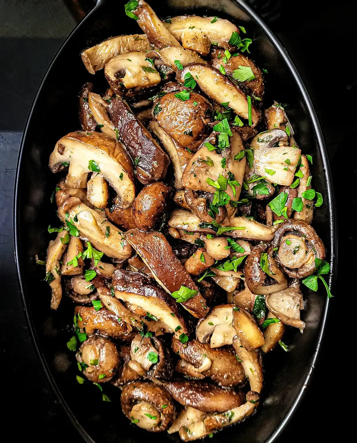 Garlic Butter Roasted Mushrooms