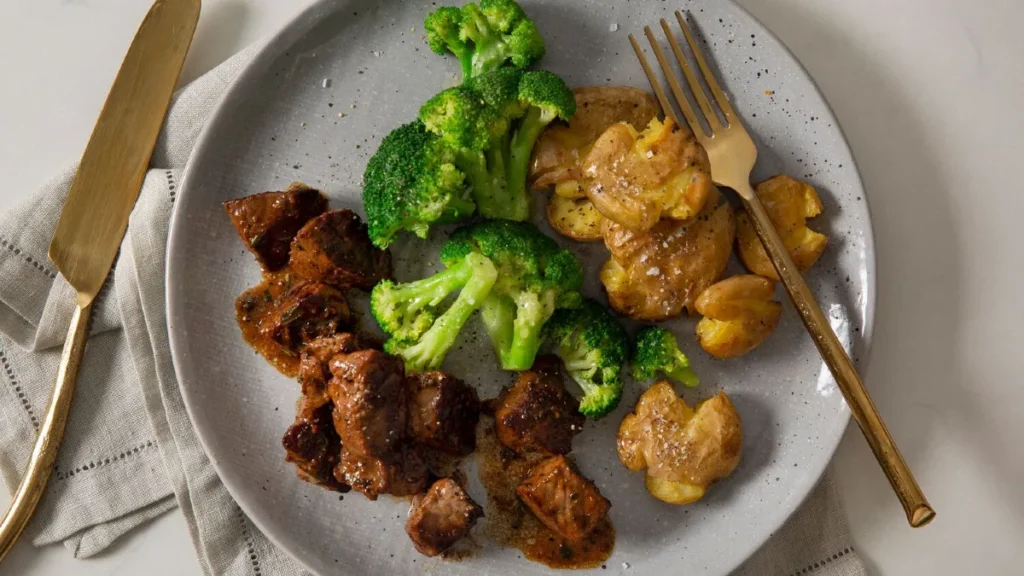 Garlic Butter Steak Bites with Mushrooms