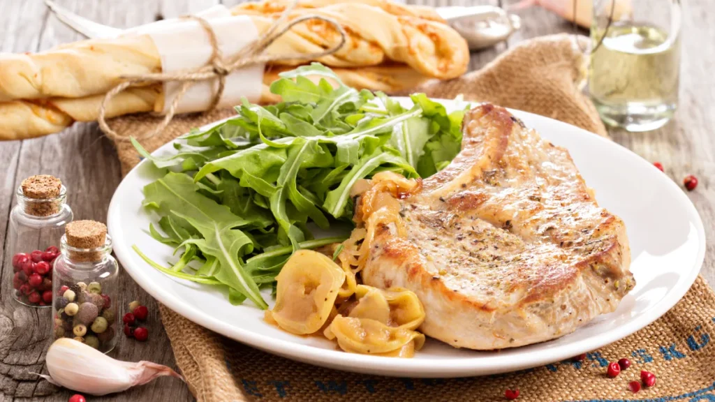 Garlic Herb Butter Basted Pork Chops