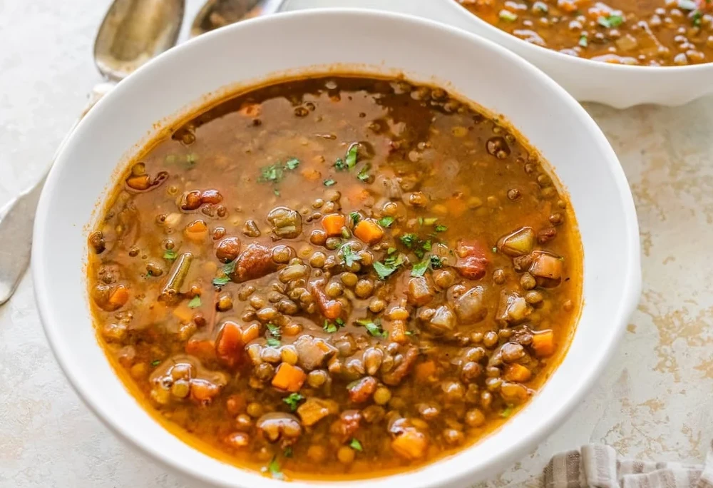 Garlic and Herb Lentil Soup