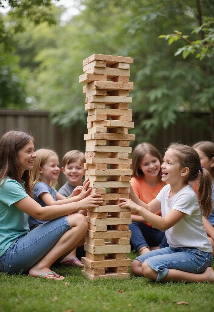 Giant Outdoor Jenga Tower