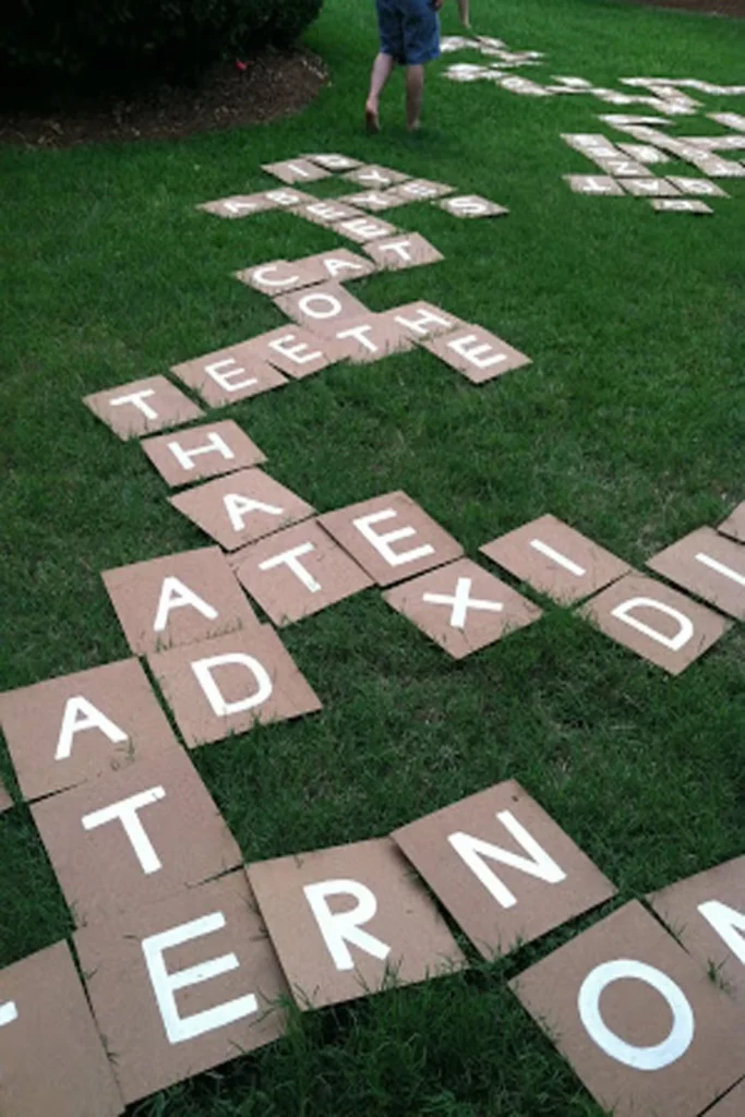 Giant Outdoor Scrabble Game
