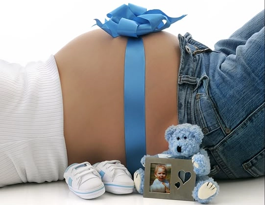 Gift-Wrapped Bump Reveal