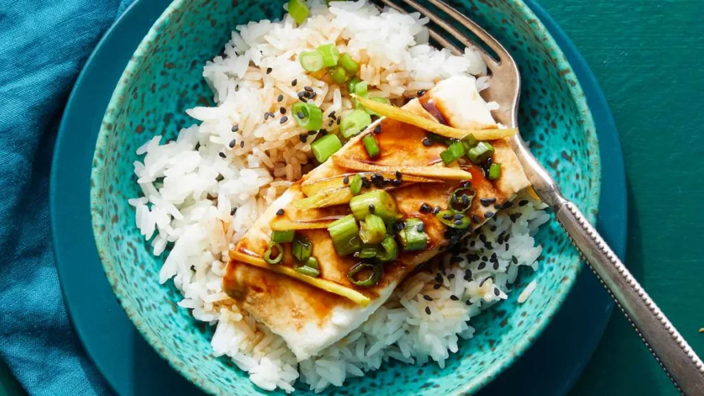 Ginger Steamed Cod Fillets