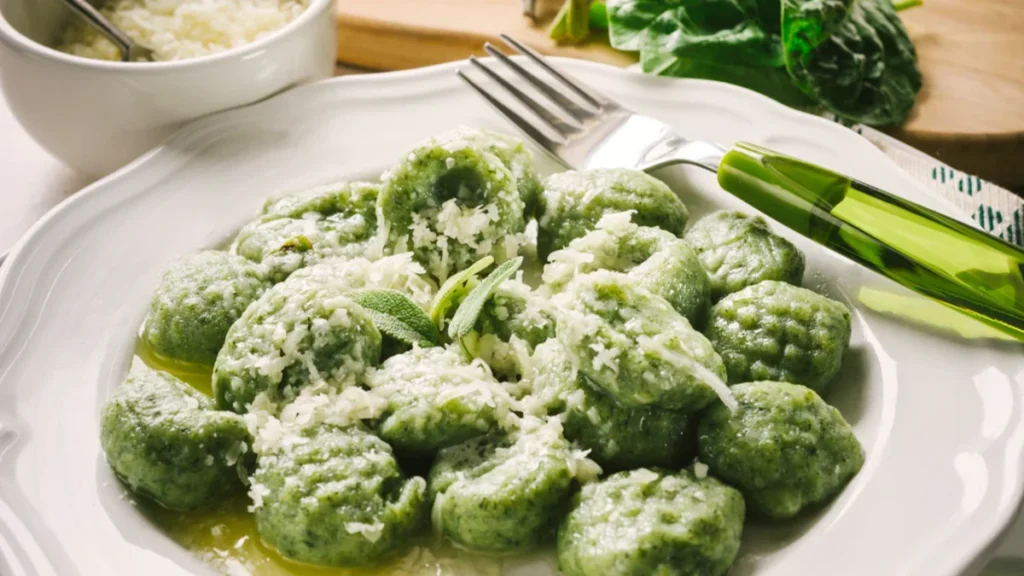 Gnocchi with Gorgonzola and Spinach
