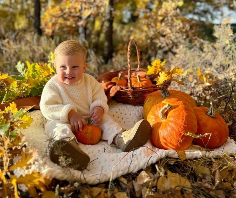 Golden Hour Pumpkin Patch Memories