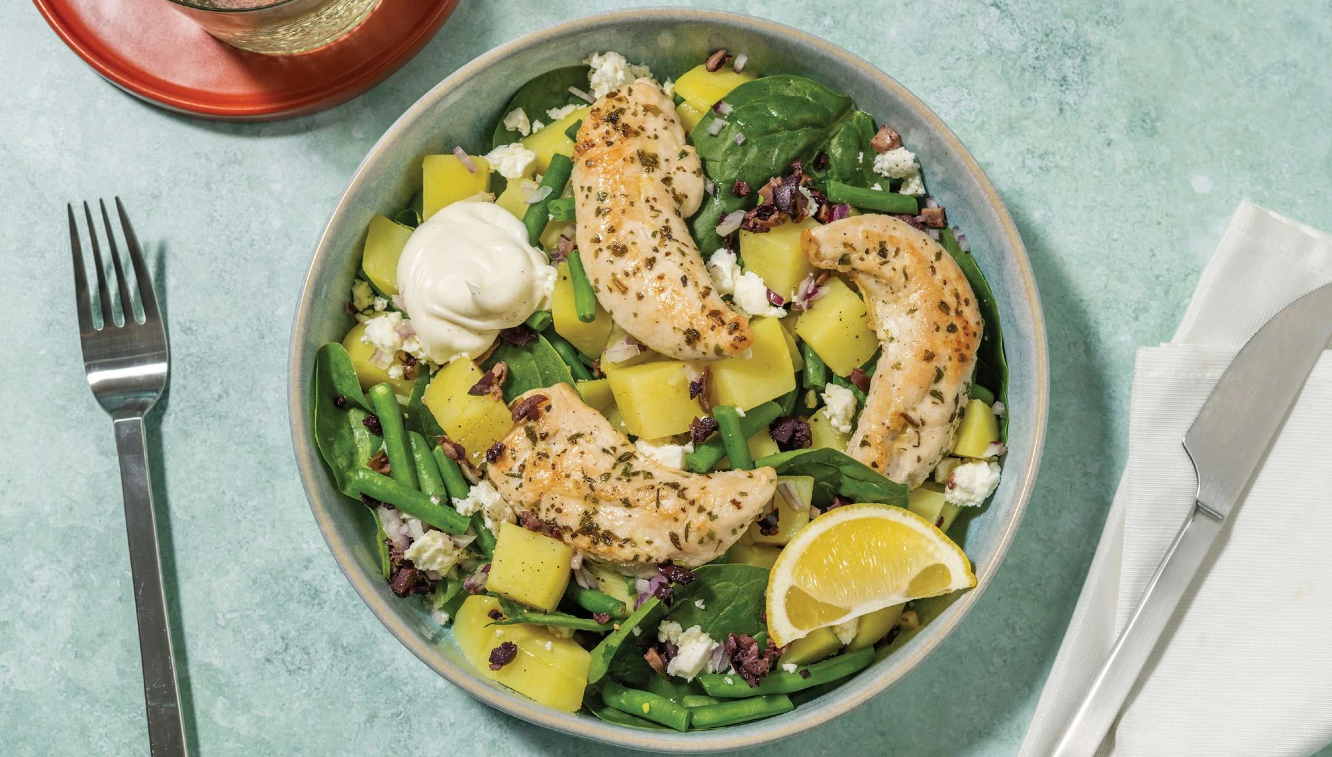 Greek Chicken Olive Salad