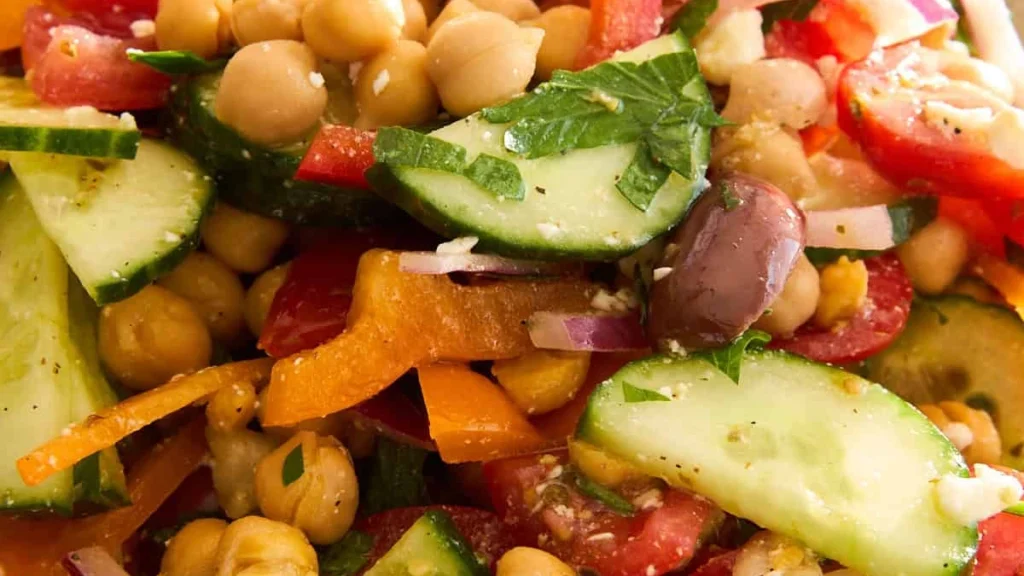 Greek Chickpea Chopped Salad