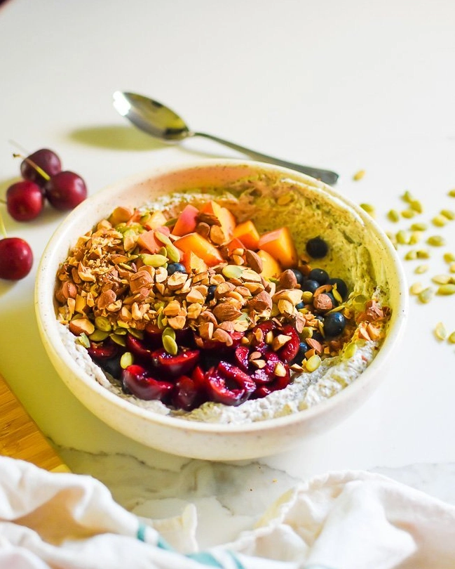 Greek Yogurt Berry Bowl with Walnuts