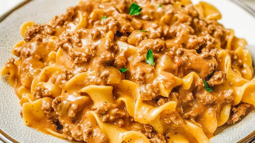 Ground Beef Stroganoff