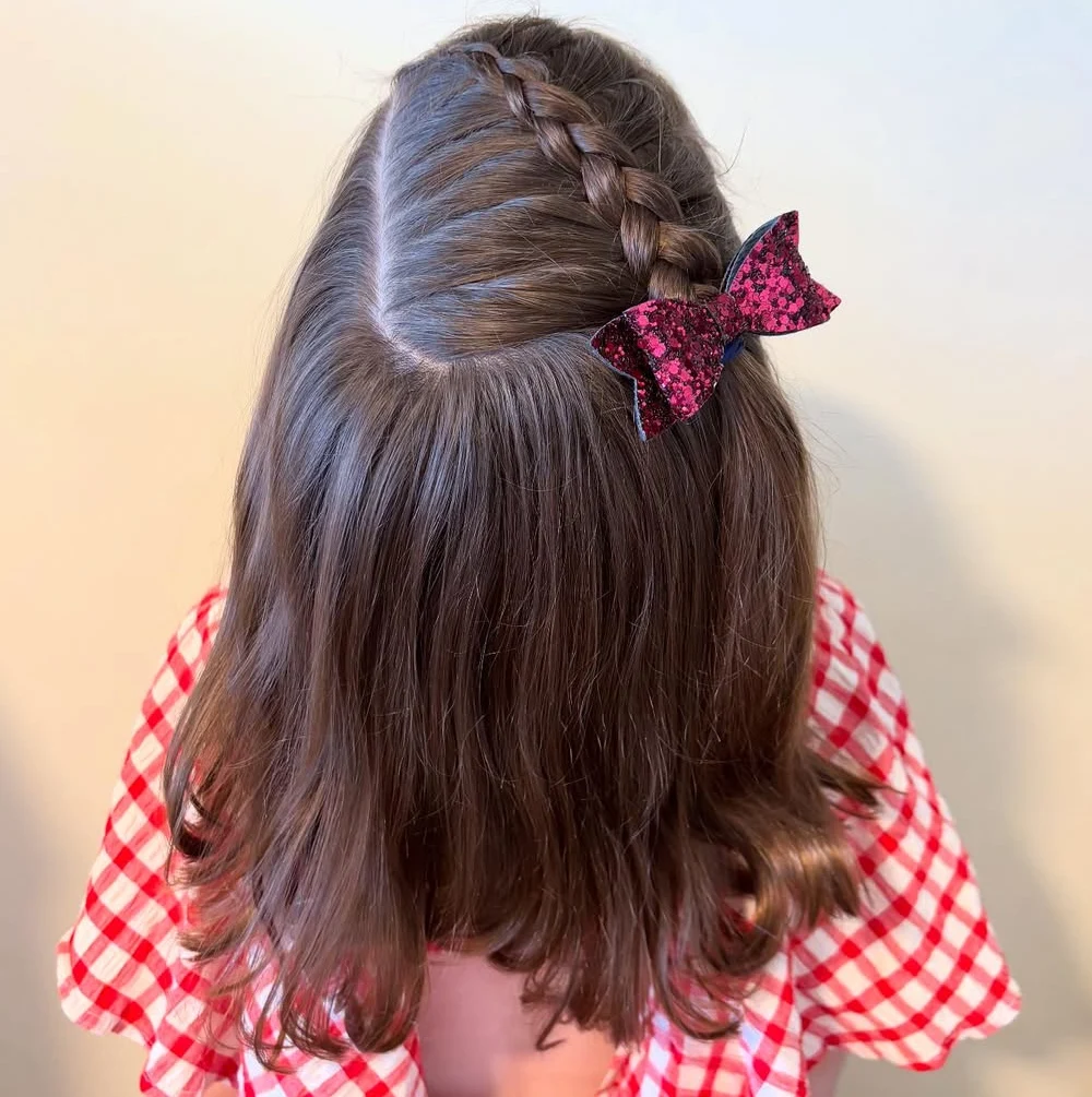 Half-Up Crown Braid