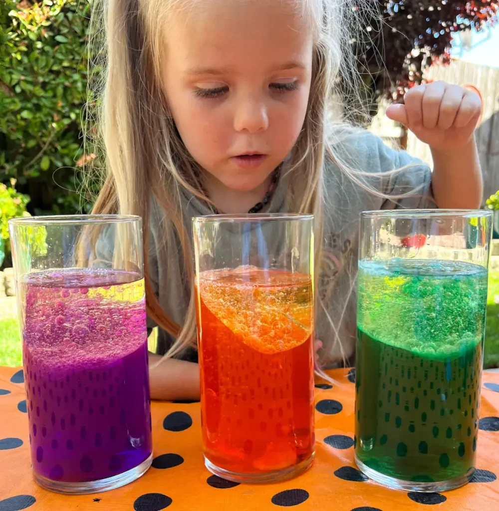 Halloween Lava Lamp Science Experiment
