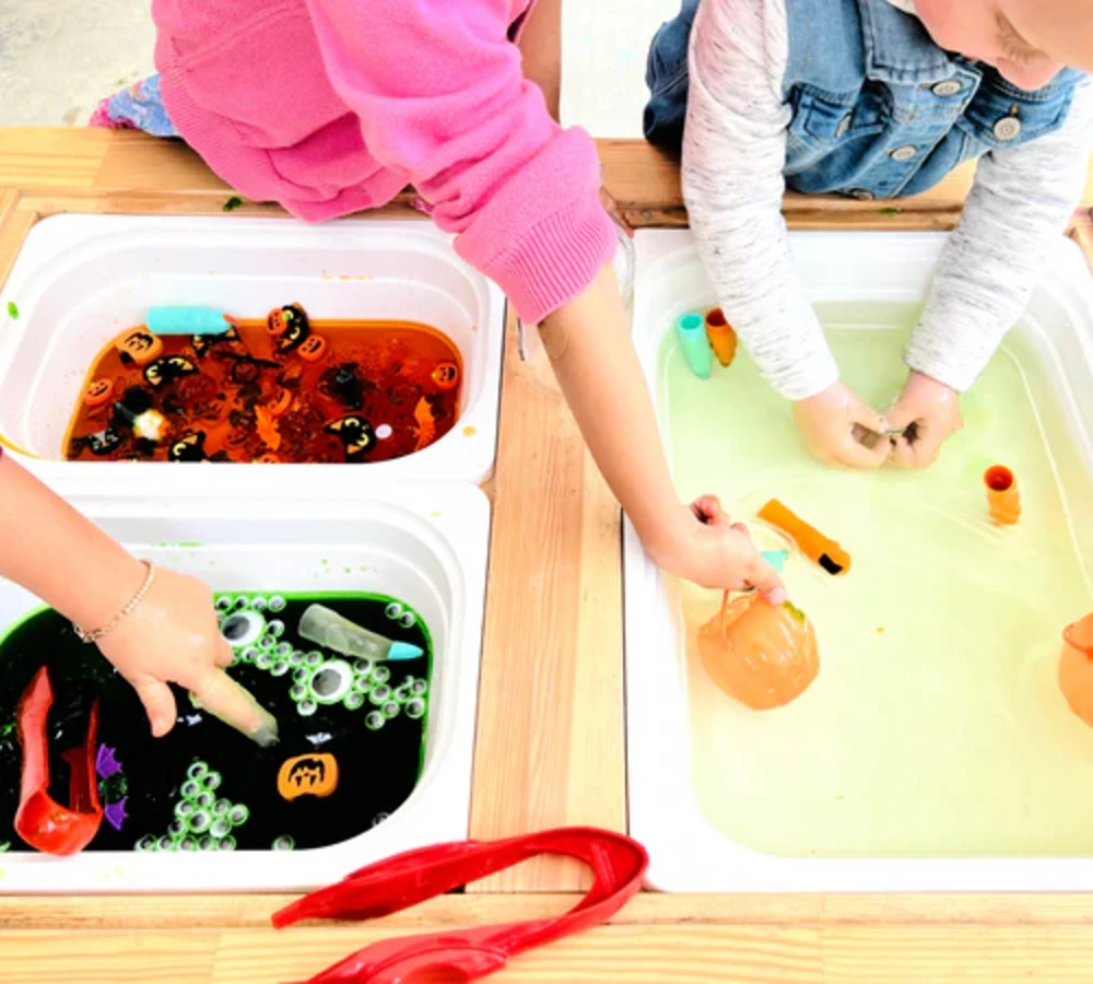 Halloween Slime Sensory Play