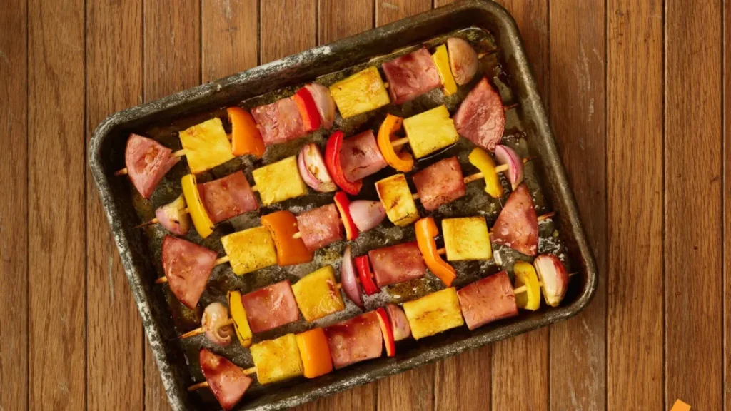 Ham and Pineapple Kabobs