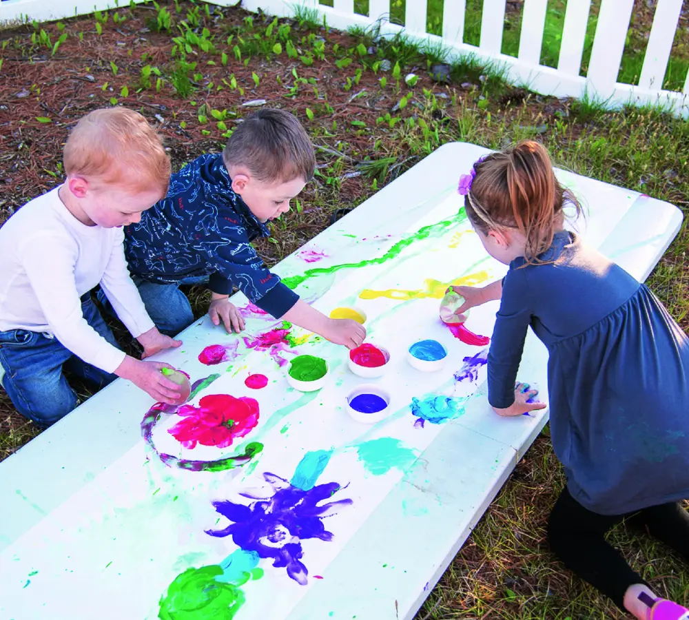 Hand Painting Sensory Play