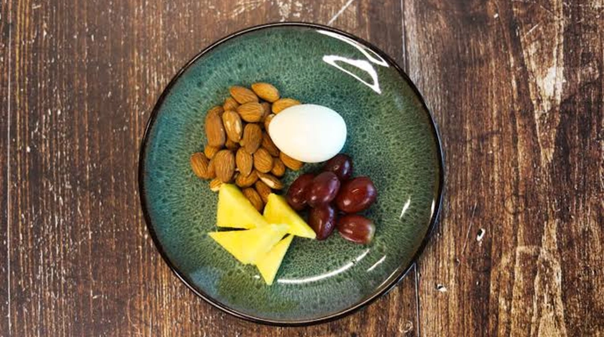Hard-Boiled Eggs and Almonds